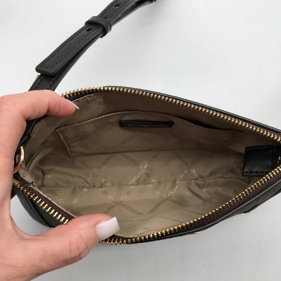 Michael Kors Chocolate Coated Canvas Sallie Crossbody - Picture 10 of 11
